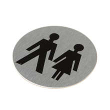 Afbeeldingen van Pictogram rvs zelfkl.75mm Dames/Heren