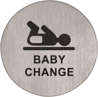 Afbeeldingen van Pictogram rvs zelfkl. 75mm Babykamer