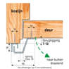 Afbeeldingen van Secustrip Plus buitendraaiend zwartgrijs fijnstructuur lengte 2115mm terugligging 0-6mm SKG* 1010.160.04