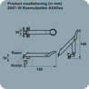 Afbeeldingen van Axa Combi raamuitzetter Axaflex RVS wit 2647-10-74/E