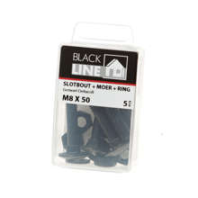 Afbeeldingen van Slotbouten zwart m8X50 Verpakt per 5 stuks