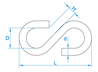 Afbeeldingen van S-haak verzinkt 105 gram 4.4 x 45mm
