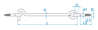 Afbeeldingen van Windhaak met schroefogen RVS A2 HD 4.4 x 100mm