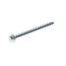Afbeeldingen van SFS Betonschroef 10x100mm Multi-Monti-plus, met zeskant kop en aangeperste ring, verzinkt