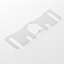 Afbeeldingen van Axa Onderlegplaat 2mm kunststof wit voor Heavy Duty scharnier 114 x 89mm 1140-02-95