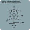 Afbeeldingen van Axa Smart Easyfixscharnier topcoat gegalvaniseerd 89 x 89 x 3mm 1677-09-23/7