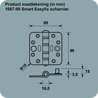 Afbeeldingen van Axa Smart easyfix veiligheidsscharnier topcoat gegalvaniseerd 89 x 89 x 3mm SKG*** 1687-09-23/7V