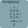 Afbeeldingen van Axa Scharnier RVS 75 x 75mm 1103-24-83/E