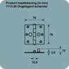 Afbeeldingen van Axa Veiligheidsscharnier topcoat gegalvaniseerd 75 x 75mm SKG** 1113-24-23/VE