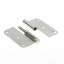 Afbeeldingen van Paumelle RVS rechts 89 x 89 x 2.5mm 12mm