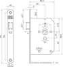 Afbeeldingen van Nemef Loopslot type 1255/2-50 DIN links