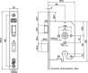 Afbeeldingen van Nemef Veiligheids Cilinder dag- en nachtslot deurslot PC55mm type 4119/27-50 DIN links