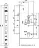 Afbeeldingen van Nemef Veiligheids Cilinder dag- en nachtslot deurslot PC72mm type 4219/27-60 DIN links