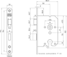 Afbeeldingen van Nemef Cilinder dag- en nachtslot deurslot type 1269/4-50/PC55mm DIN links