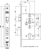 Afbeeldingen van Nemef Veiligheids Cilinder dag- en nachtslot deurslot PC72mm type 4139/27-50 DIN links