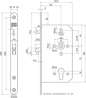 Afbeeldingen van Nemef Cilinder haakschootslot schuifdeurslot PC72mm type 629/77-60 DIN links rechts