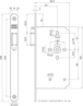 Afbeeldingen van Nemef loopslot type 635/2-kv-60 DIN links