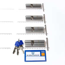 Afbeeldingen van Set cilinders dubbel  (4 stuks) 50/30 (bui./bin.) voorzien van SKG ***,  met certificaat en 12 sleutels