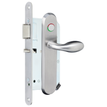 Afbeeldingen van Brondool Carelock 1.0 - 01 met Priv. ALU F1, Gangzijde - Kruk 386 LED 72PC | Kamerzijde - Kruk 386 PR. BLIND DIN R