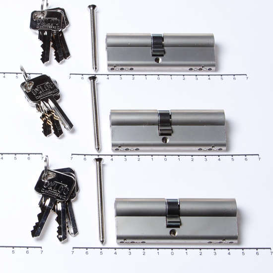 Afbeeldingen van Oxloc Profielcilinder dubbel per 3 gelijksluitend 40t45