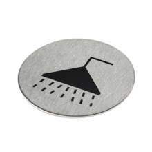 Afbeeldingen van Pictogram rvs zelfkl. 75mm Douche