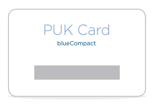 Afbeeldingen van Winkhaus Bluecompact PUK kaart vervanging