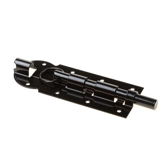 Afbeeldingen van Valgrendel zwart 200mm 74325