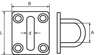 Afbeeldingen van Dekogen RVS 597-40I AISI 316 40 x 35 x 6mm 8000.005.50I6