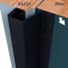 Afbeeldingen van Secustrip Plus buitendraaiend zwartgrijs fijnstructuur lengte 2115mm terugligging 0-6mm SKG* 1010.160.04