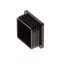Afbeeldingen van Vierkante insteekdop zwart 40x40mm (bu.werks)