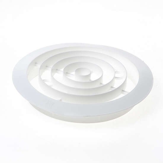 Afbeeldingen van Ventilatierooster kunststof wit rond 15cm 514400