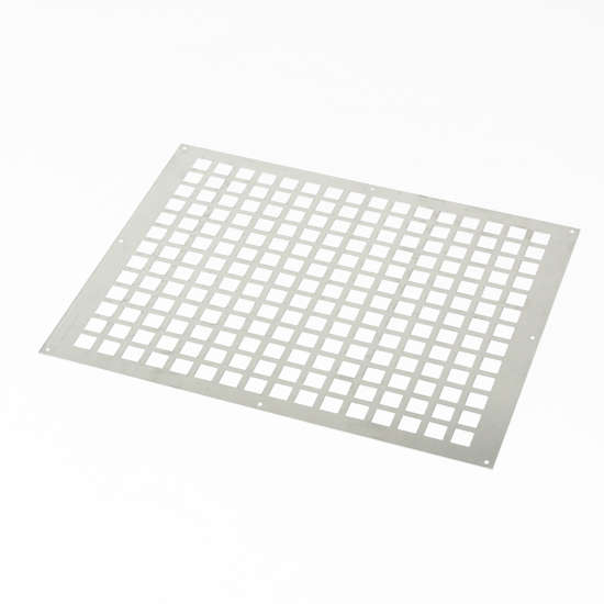 Afbeeldingen van Gavo Ventilatieplaat enkel rij aluminium 50 x 40cm