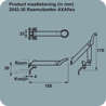 Afbeeldingen van Axa Combi raamuitzetter Axaflex Special RVS zwart 2642-30-81/E