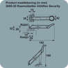Afbeeldingen van Axa Combi raamuitzetter Axaflex Security afsluitbaar RVS zwart 2660-20-81/E