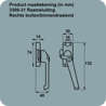 Afbeeldingen van Axa Raamsluiting met nok cilindersluiting rechts F2 3309-31-92/GE