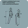 Afbeeldingen van Axa Raamsluiting met nok cilindersluiting rechts F2 3309-31-92/GE