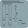 Afbeeldingen van Axa remote 2.0 met raamopener wit voor draairaam buitendraaiend rechts SKG** 2902-60-98