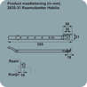 Afbeeldingen van Axa Raamuitzetter Habilis lengte 355mm buitendraaiend grijs voor draairaam smal kozijnhout 2635-31-49