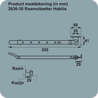 Afbeeldingen van Axa Raamuitzetter Habilis lengte 355mm buitendraaiend RVS wit voor draairaam 2636-30-74/E