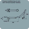 Afbeeldingen van Axa Combi raamuitzetter Axaflex RVS wit 2647-20-74/E