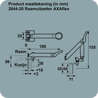 Afbeeldingen van Axa Combi raamuitzetter Axaflex Special verstelbaar RVS wit 2644-20-74/E