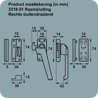 Afbeeldingen van Axa Raamsltuing met nok drukknop rechtsopbwouw F2 3318-51-92/E