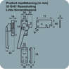 Afbeeldingen van Axa Raamsluiting met nok cilindersluiting links sluithaak F2 3319-81-92/GE