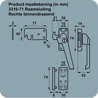 Afbeeldingen van Axa Raamsluiting met nok cilindersluiting rechts sluithaak F2 3319-71-92/GE