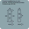 Afbeeldingen van Axa Klikschild Curve F1 sleutelgat 56mm 6210-30-11/56E