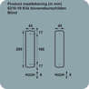 Afbeeldingen van Axa Klikschild Curve F1 sleutelgat 56mm 6210-30-11/56E