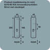 Afbeeldingen van Axa Klikschild Curve F1 sleutelgat 56mm 6210-30-11/56E