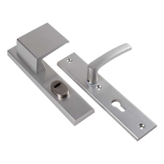 Afbeeldingen van Ami Greeplangschild, aluminium veiligheidsbeslag 251/15 - 90/80 KT linksw.pc72 F1 dd=54mm