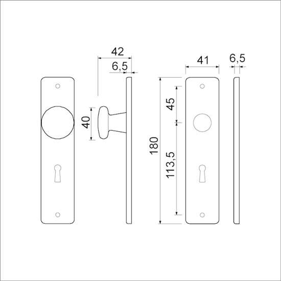 Afbeeldingen van Ami Renovatieschild, F2 , Blind 180/41rh