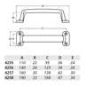 Afbeeldingen van Handgreep opschroevend, alu/naturel 4255-01 110mm